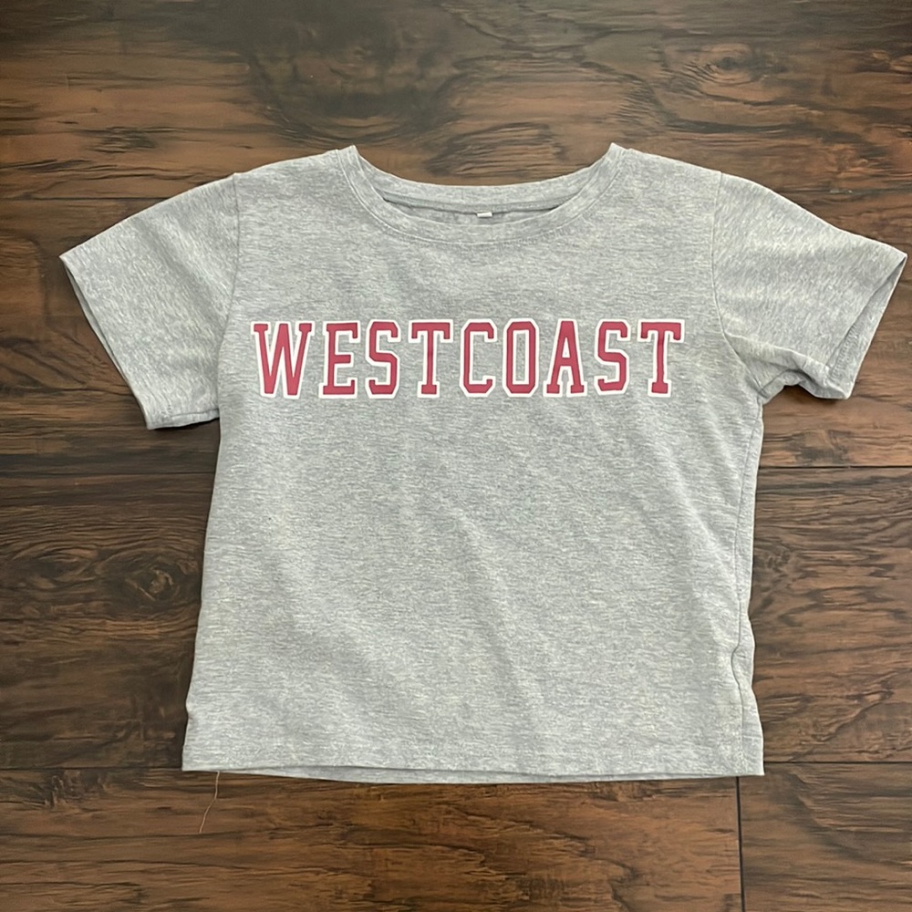 Gray baby tee